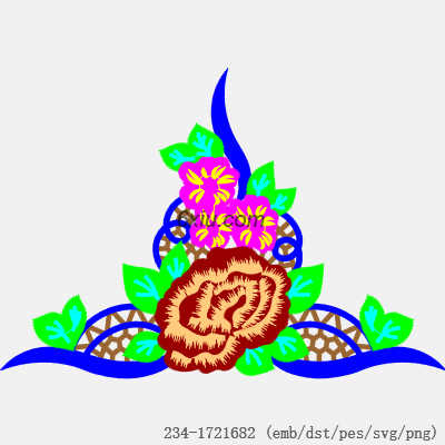 svg矢量绣花图下载