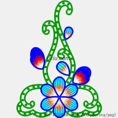 svg矢量绣花图下载
