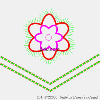 svg矢量绣花图下载