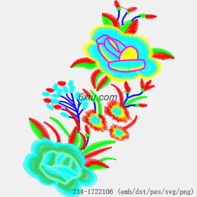 svg矢量绣花图下载