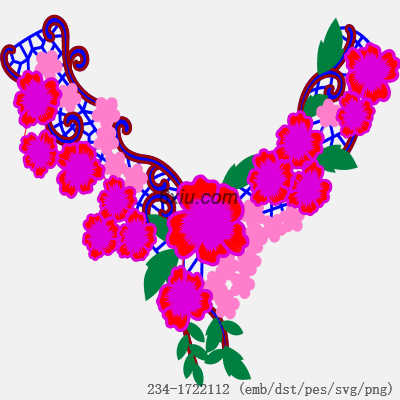 svg矢量绣花图下载