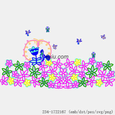 svg矢量绣花图下载
