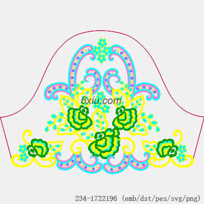 svg矢量绣花图下载