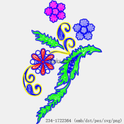 svg矢量绣花图下载