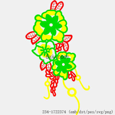svg矢量绣花图下载