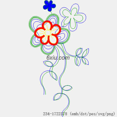 svg矢量绣花图下载