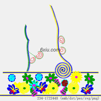 svg矢量绣花图下载