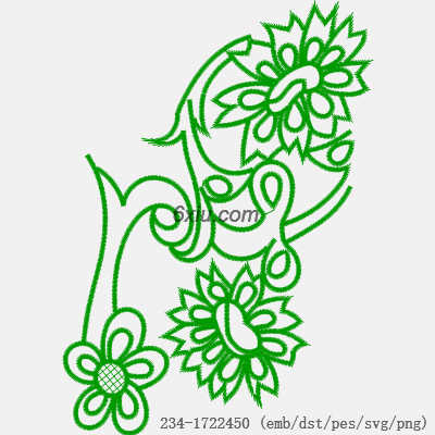 svg矢量绣花图下载