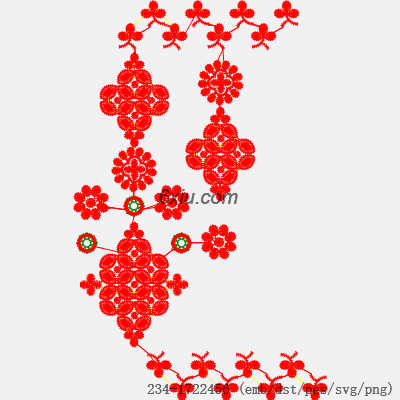 svg矢量绣花图下载