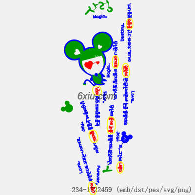 svg矢量绣花图下载