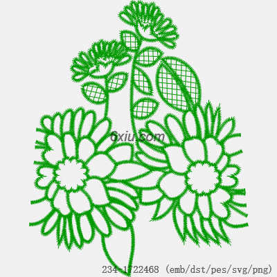 svg矢量绣花图下载