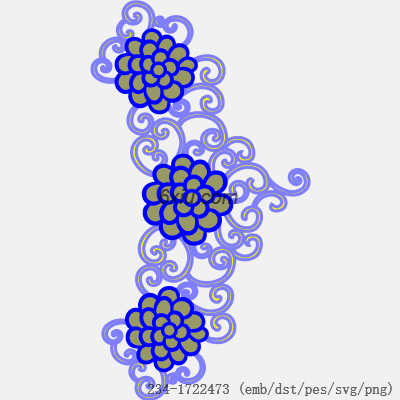 svg矢量绣花图下载