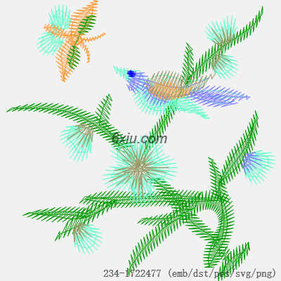 svg矢量绣花图下载
