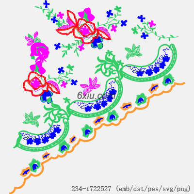 svg矢量绣花图下载