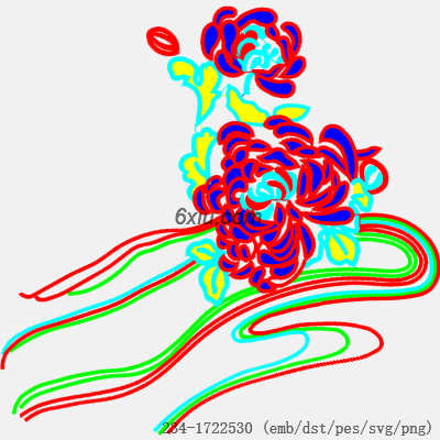 svg矢量绣花图下载
