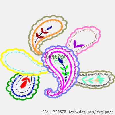 svg矢量绣花图下载