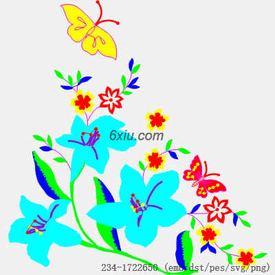 svg矢量绣花图下载