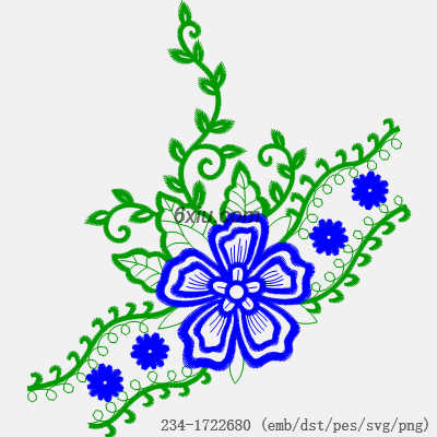 svg矢量绣花图下载