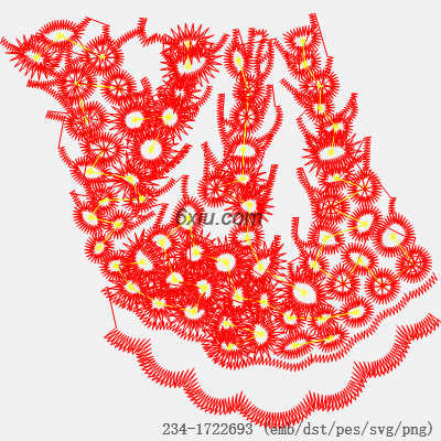 svg矢量绣花图下载