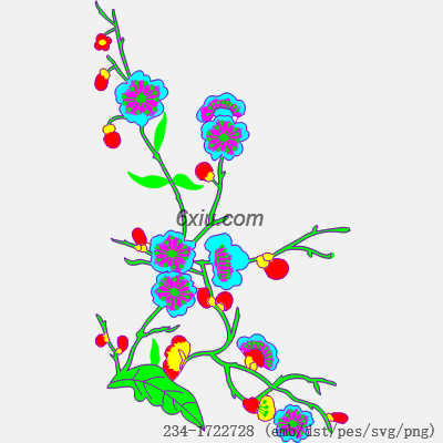 svg矢量绣花图下载