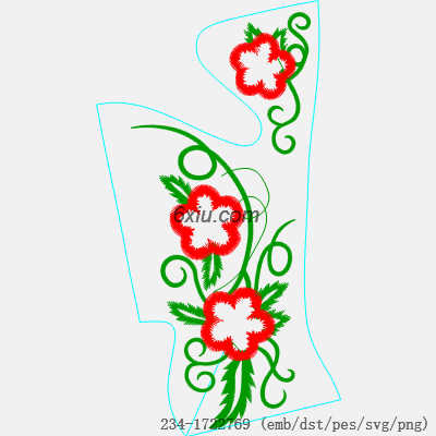 svg矢量绣花图下载