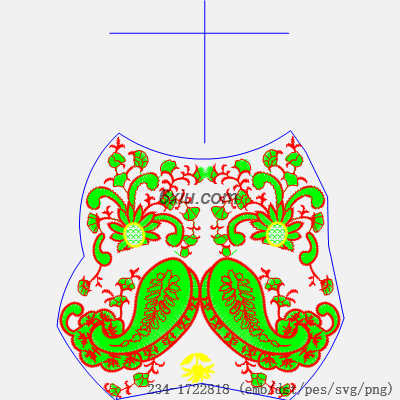 svg矢量绣花图下载