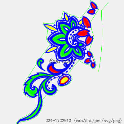 svg矢量绣花图下载