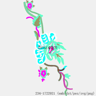 svg矢量绣花图下载