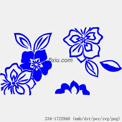 svg矢量绣花图下载