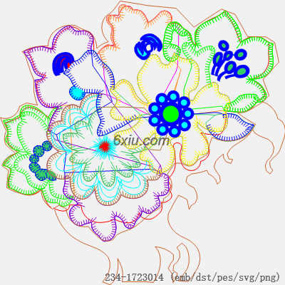 svg矢量绣花图下载