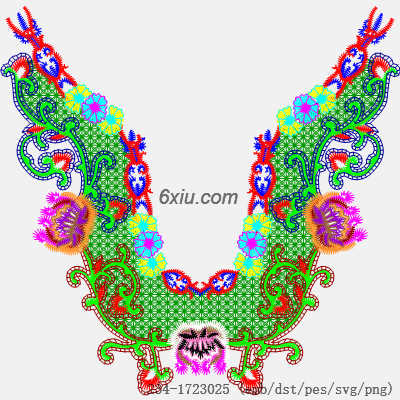 svg矢量绣花图下载