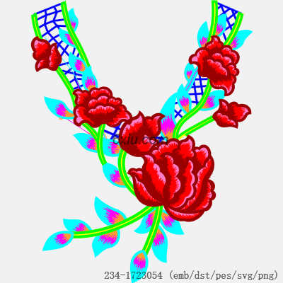 svg矢量绣花图下载