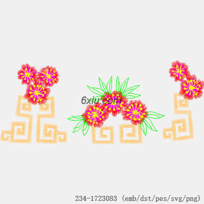svg矢量绣花图下载