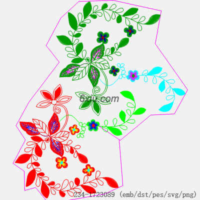 svg矢量绣花图下载