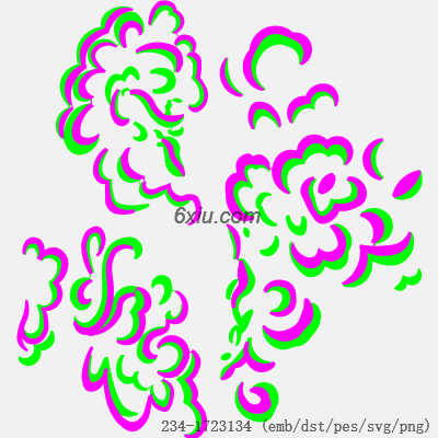 svg矢量绣花图下载