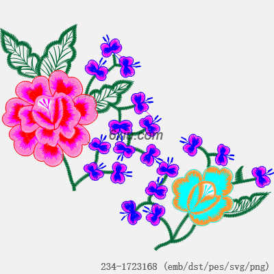 svg矢量绣花图下载