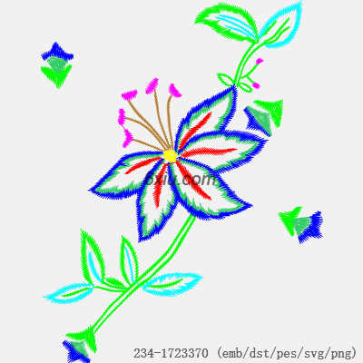 svg矢量绣花图下载