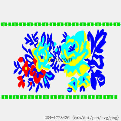 svg矢量绣花图下载
