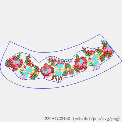 svg矢量绣花图下载