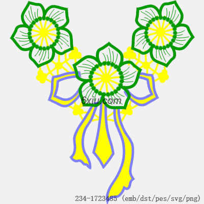 svg矢量绣花图下载
