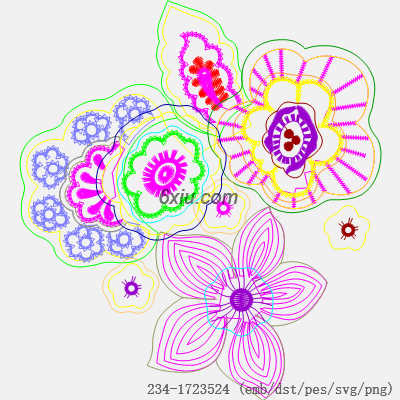 svg矢量绣花图下载