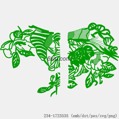 svg矢量绣花图下载