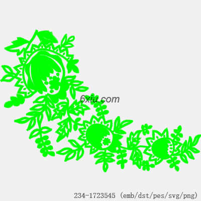 svg矢量绣花图下载