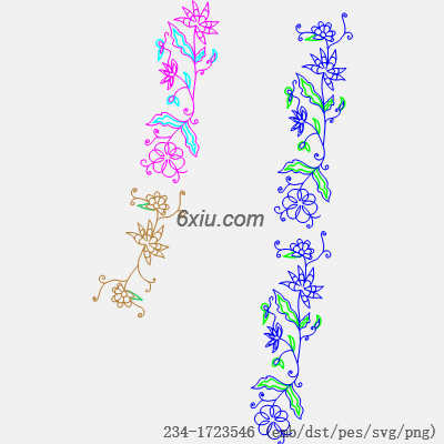 svg矢量绣花图下载