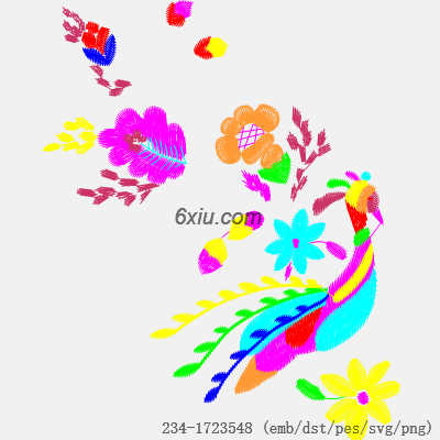 svg矢量绣花图下载