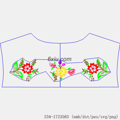 svg矢量绣花图下载