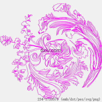 svg矢量绣花图下载