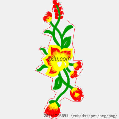 svg矢量绣花图下载