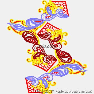 svg矢量绣花图下载