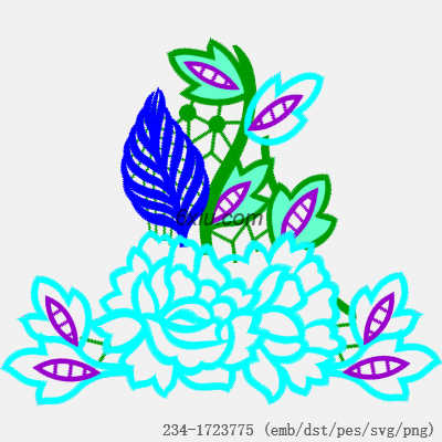 svg矢量绣花图下载